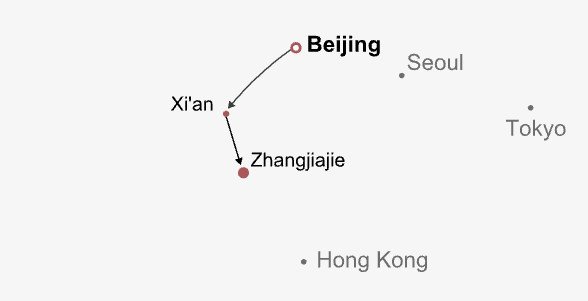 Best Value Mini Group Combo Itinerary Map