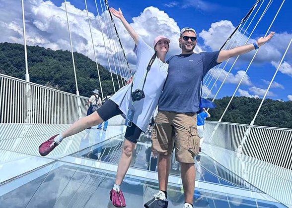 Our Guests on Glass Bridge