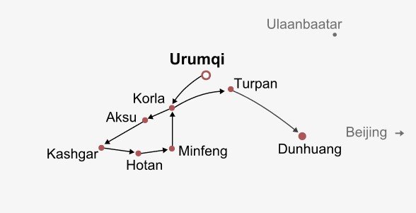 Silk Road In-depth Itinerary Map