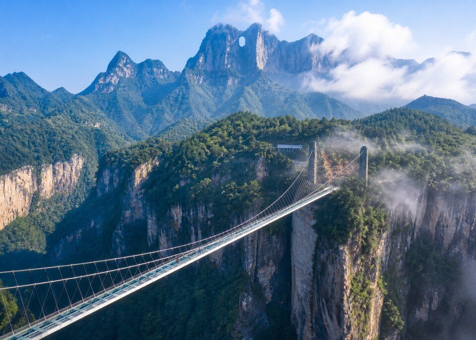 1 Day to Zhangjiajie Grand Canyon with Glass Bridge and Tianmen Mountain