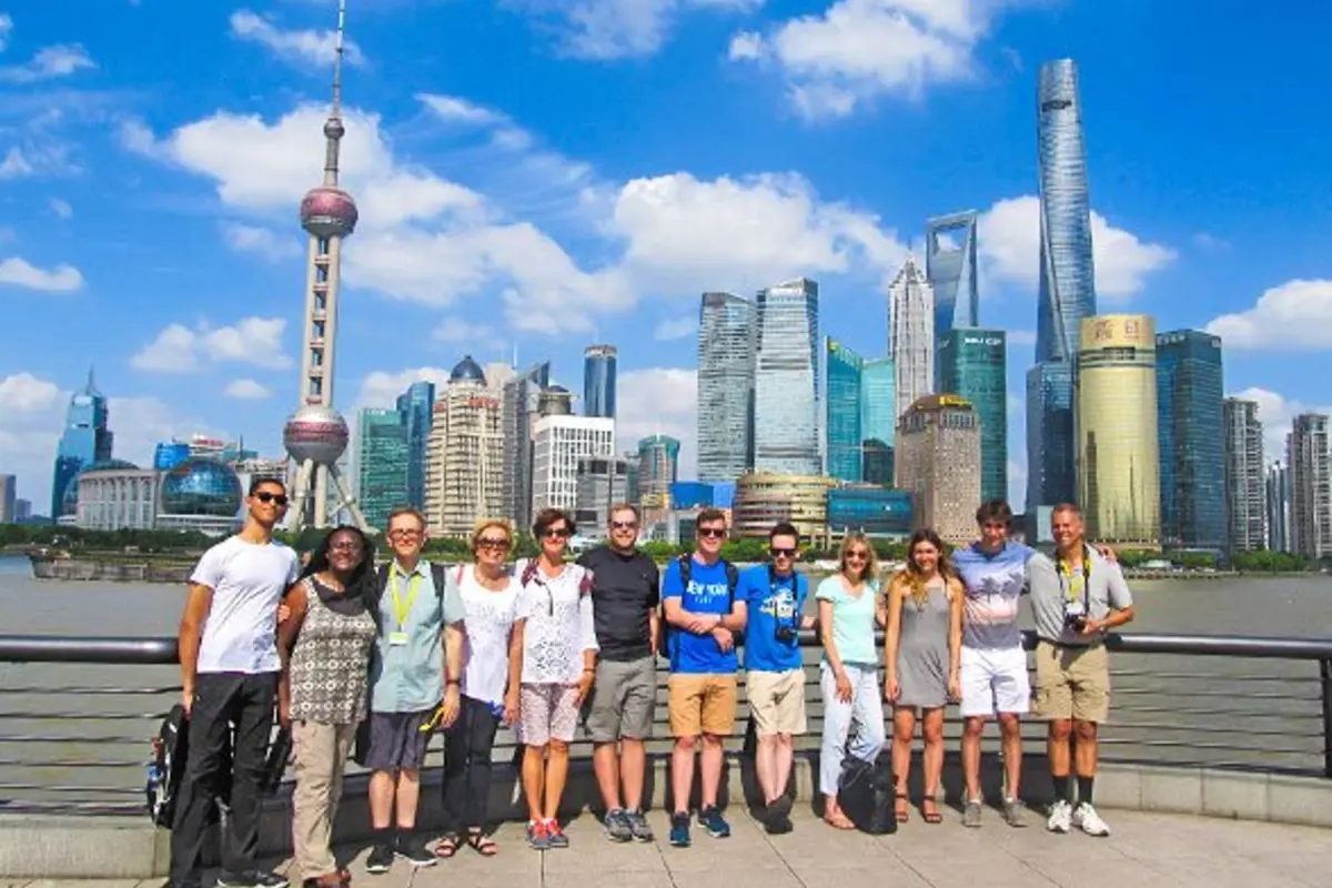 The Bund in Shanghai before departure