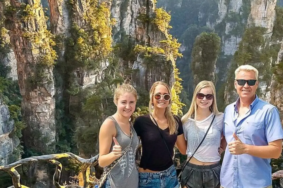 Zhangjiajie mountains before the flight to Shanghai