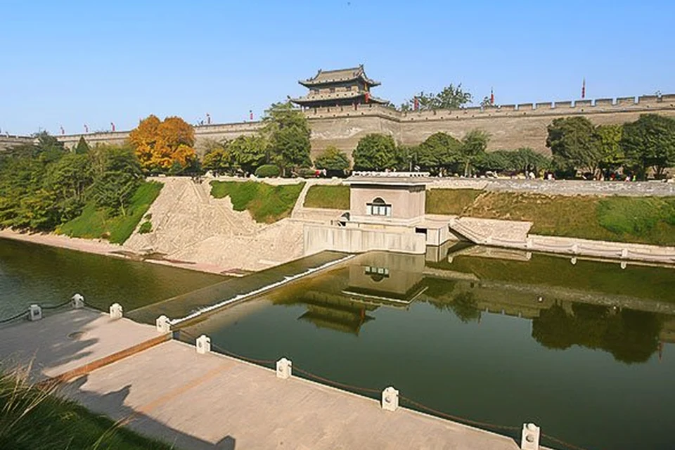 Historic ramparts of Xian City Wall