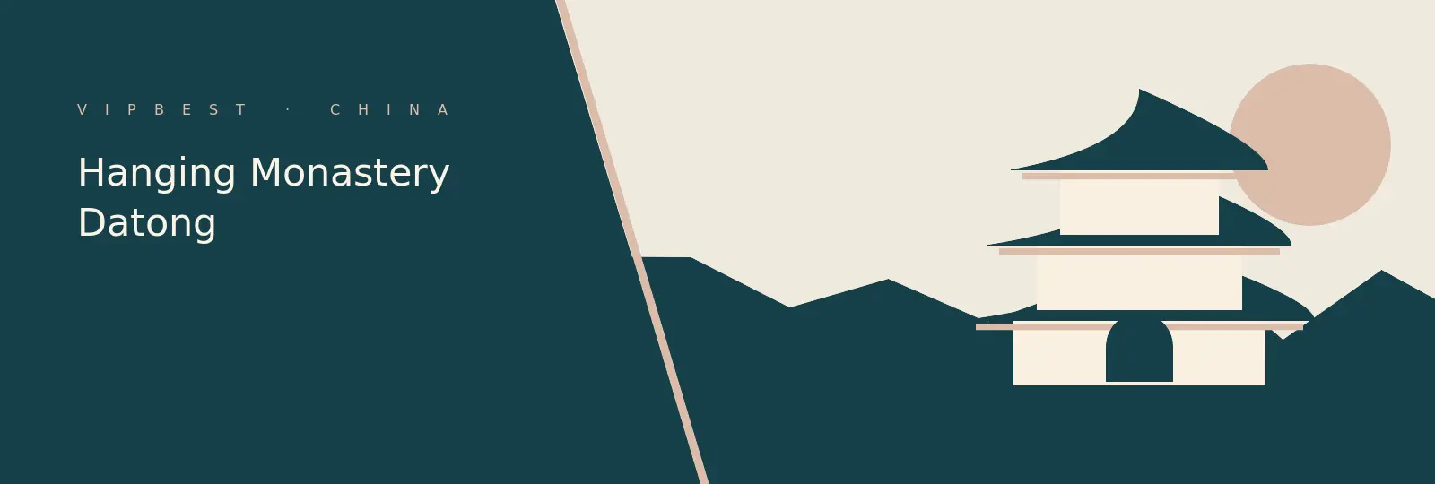 Editorial illustration for Hanging Monastery Datong