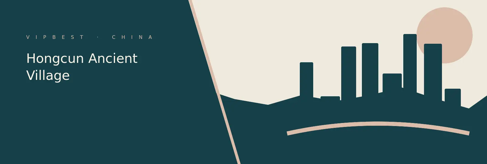 Editorial illustration for Hongcun Ancient Village