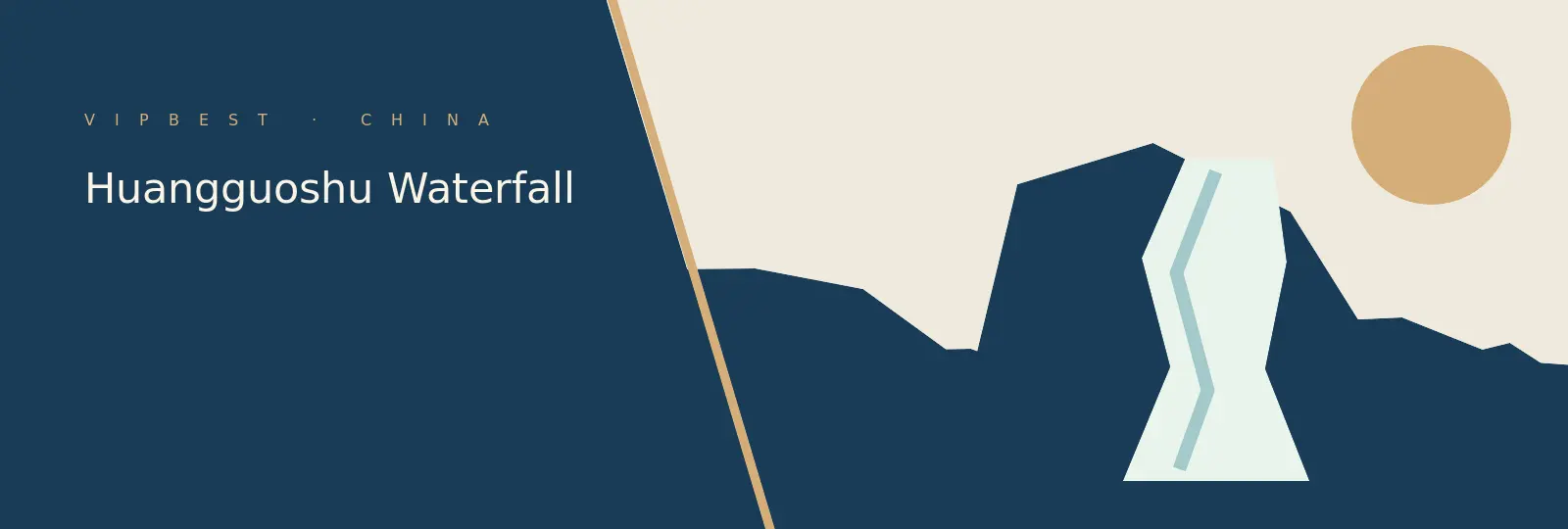 Editorial illustration for Huangguoshu Waterfall