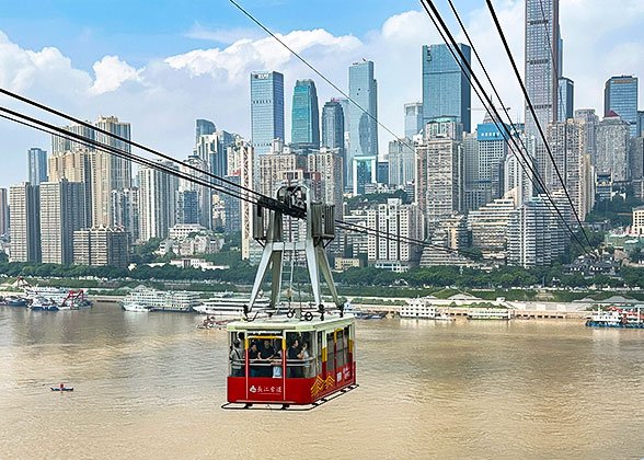 Cableway across Yangtze River Cableway across Yangtze River
