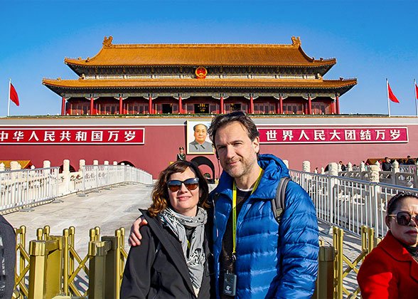 Tiananmen Square, the center of Beijing