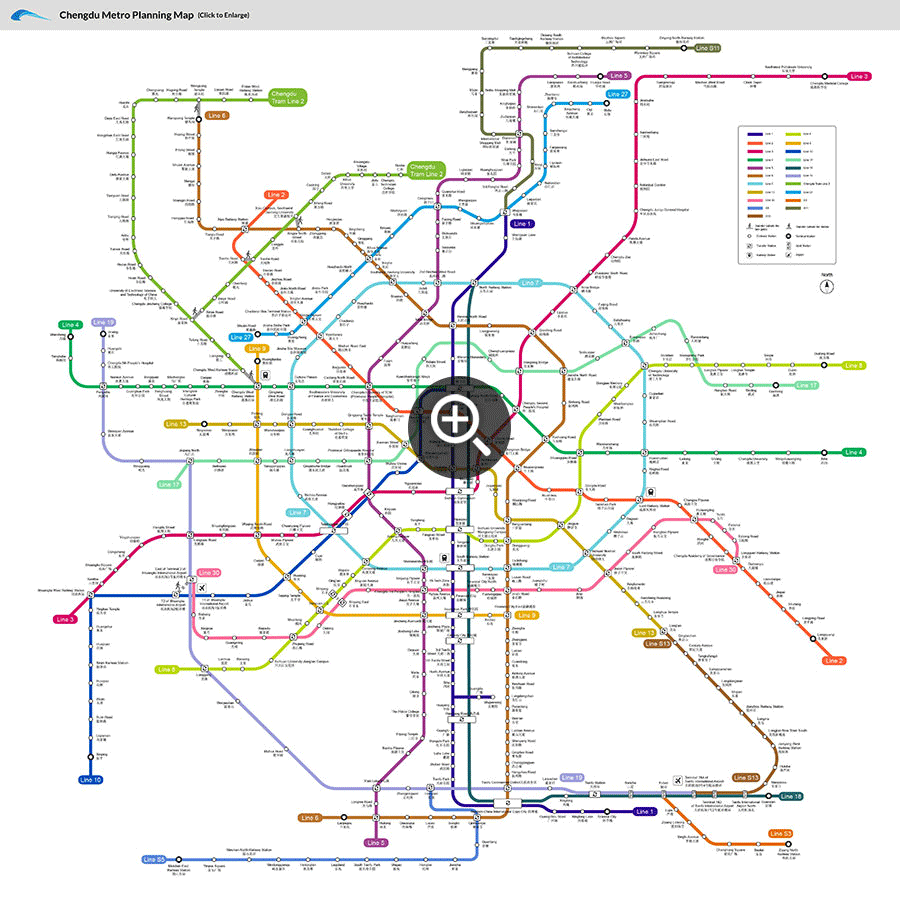 Chengdu Metro Planning Map