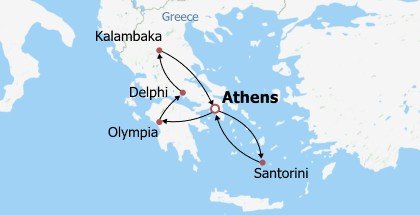 Find the Origin of Olympic Itinerary Map