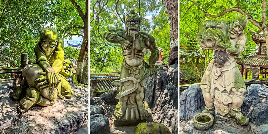 Statues of Ghosts in Fengdu City