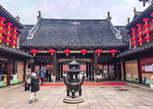Temple of Town God in Shanghai