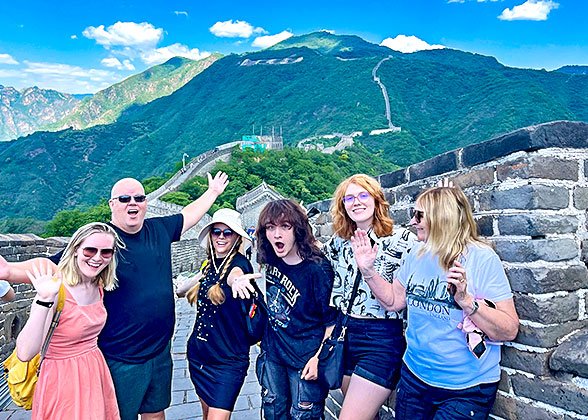 Our Guests at Mutianyu Great Wall, Beijing