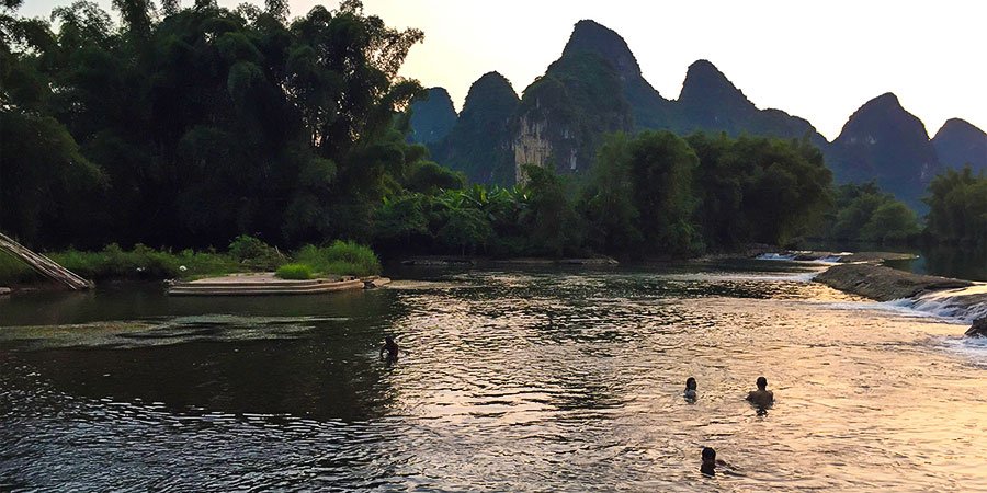 Peaceful Sunset River View