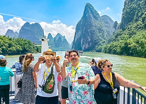 Our Tour Group on Li River