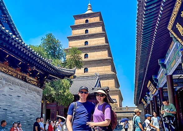 Giant Wild Goose Pagoda in Clear September