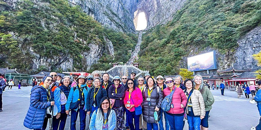 Our customers in Tianmen Mountain, Zhangjiajie
