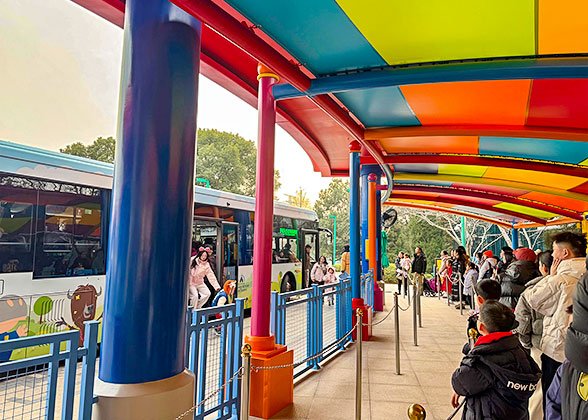 Shuttle Bus Station of Toy Story Hotel