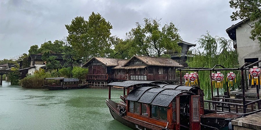 Zhujiajiao Water Town in Rain