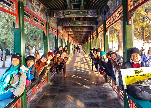 Our Tour Group at the Summer Palace