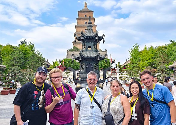 Our Tour Group at the Giant Wild Goose Pagoda Our Tour Group at the Giant Wild Goose Pagoda