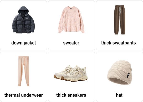Xian Clothes in January