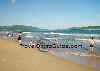 Holidaymakers on the beach