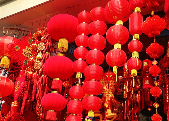 Red Lanterns during Chinese New Year