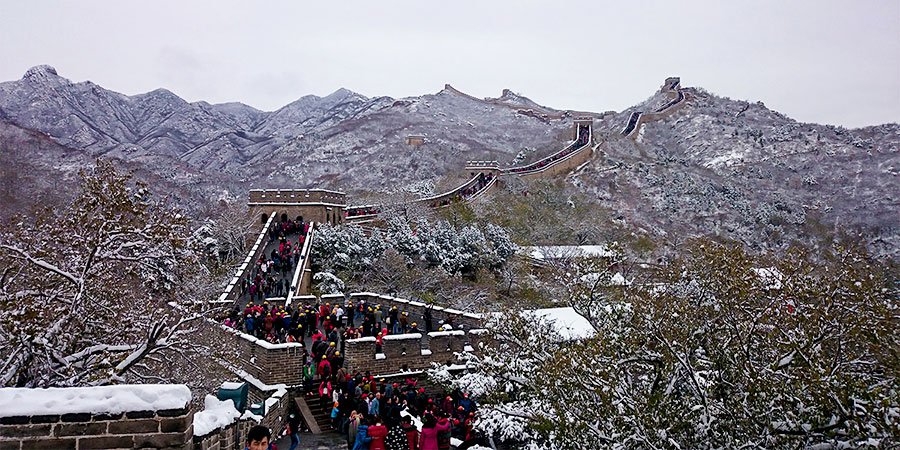 The Great Wall of China in February