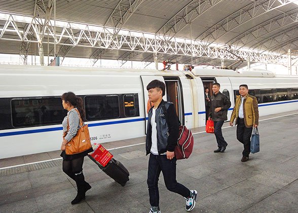 Take High Speed Train at Shanghai West
