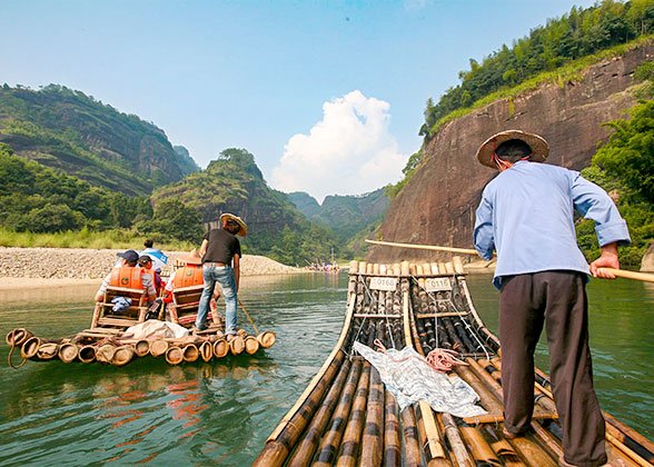 Bamboo Rafting at Mount Wuyi