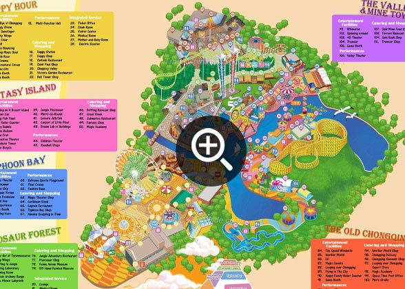 Map of Chongqing Happy Valley