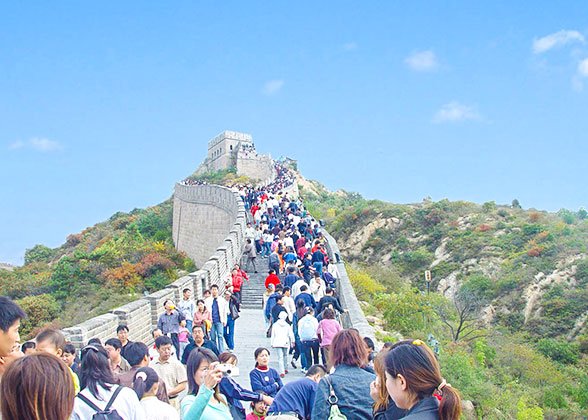 Badaling during the holidays