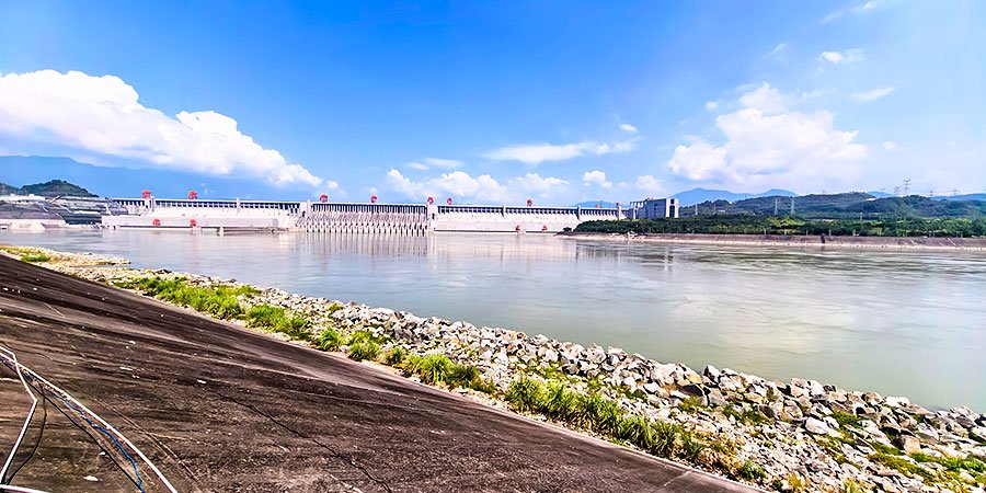 Three Gorges Dam in June