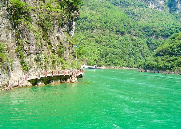 Ancient Plank Road, Qutang Gorge of Yangtze River