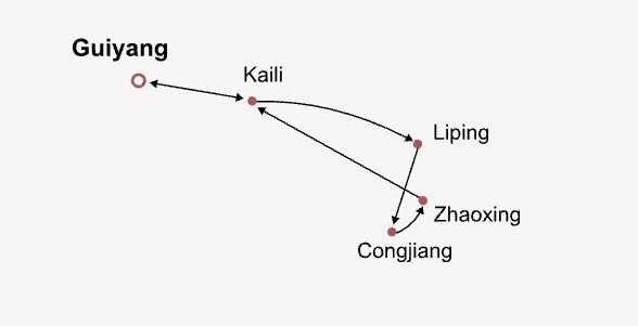 Guizhou In-depth Exploration Itinerary Map