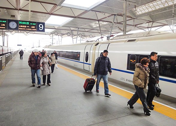 Platform of Suzhou Station