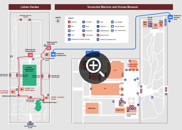 Terracotta Army Tour Map