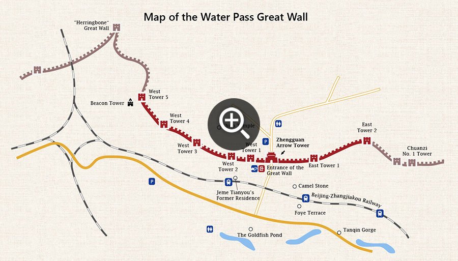 Map of the Water Pass Great Wall