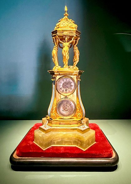 Gilded Pavilion Clock