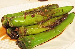 Pan-Seared Green Chili Pepper