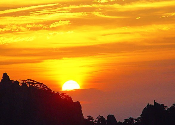 Sunrise at Xihai Grand canyon Sunrise at Xihai Grand canyon