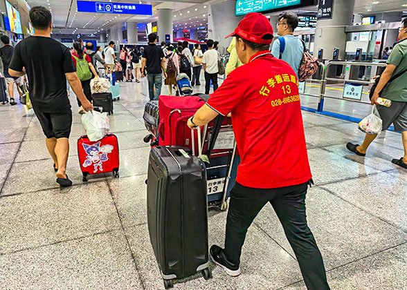 Red Cap Luggage Porter