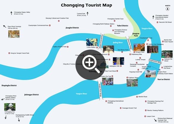 Chongqing Tourist Map