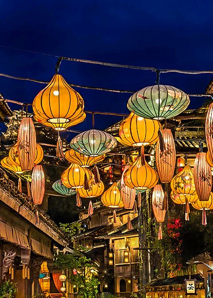 Wangxian Valley Street at Night