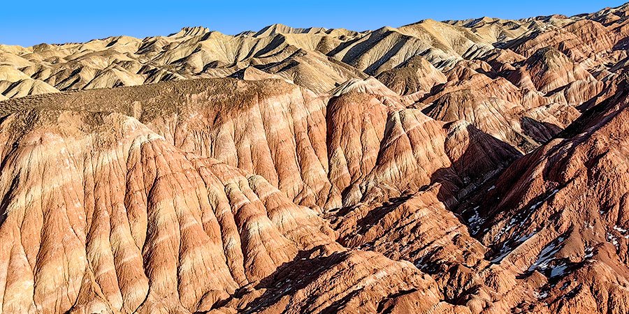 Tourists at Zhangye Danxia Geopark