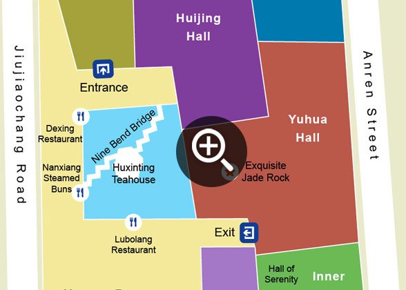 Shanghai Yuyuan Garden Map Shanghai Yuyuan Garden Map