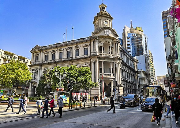 Western-style architecture around Senado Square Western-style architecture around Senado Square