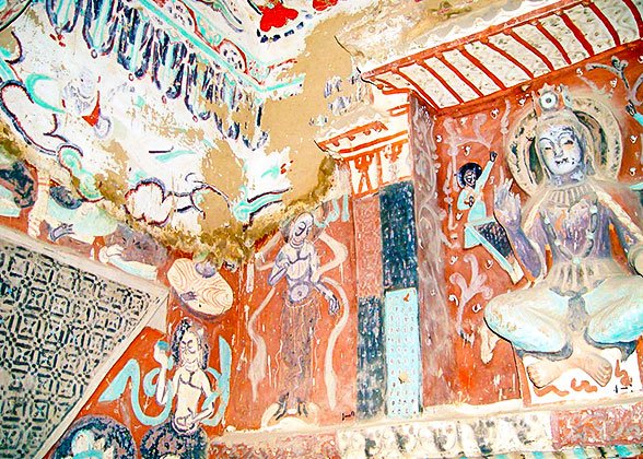 Colorful Murals in the Caves Colorful Murals in the Caves