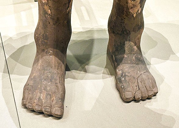 Feet of Terracotta Warrior Figure